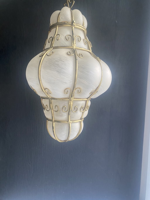 Lampada a sospensione veneziana di Murano