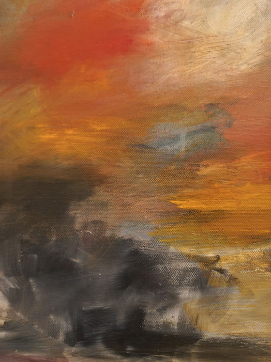 Olieverf schilderij "Stormy weather" – Dipinti e disegni, Tela (photo 5 of 5)