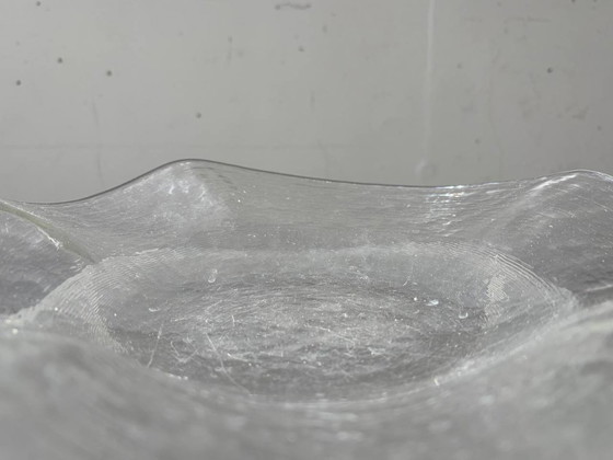 Image 1 of Glasi Hergiswil Glasschale Mit Wellenrand, Schweiz, 1960er Jahre