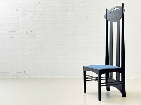 Image 1 of Chaise Argyle de Charles Rennie Mackintosh, issue de la collection I Maestri de Cassina, 1973