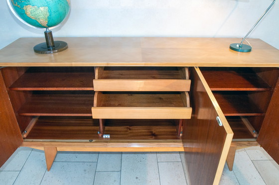 Image 1 of Enfilade Minvielle, Frêne Et Acajou, Années 50, État +++