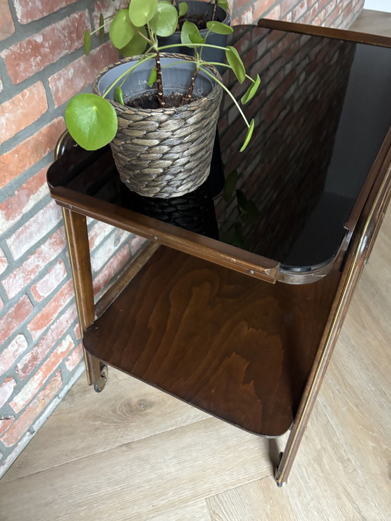 Image 1 of Carrello di servizio vintage degli anni '50 o '60, design danese Mid-Century Modern.
