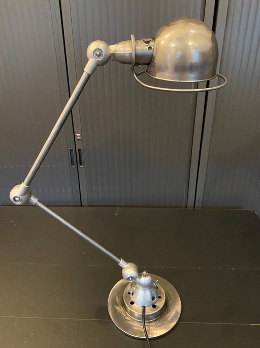 Jieldé Jieldé vloerlamp 2 armen kleurloze hoogglanslak industrieel vintage