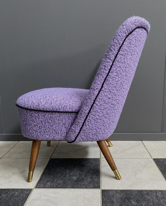 Image 1 of Purple wool chair 1960s