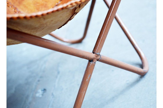 Set di Butterfly Chairs Vintage in Pelle – Poltrone (photo 3 of 8)