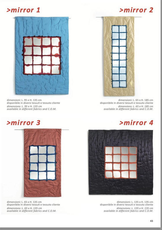 Image 1 of Spiegel 4"/ Spiegel von Gaetano Pesce für Meritalia "Edizioni del Pesce" 2010