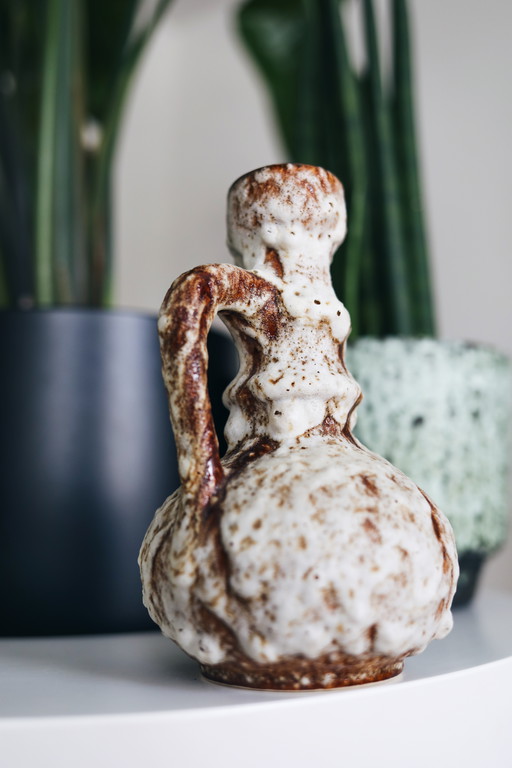 Retro vase fat lava jug ceramic 60s 70s