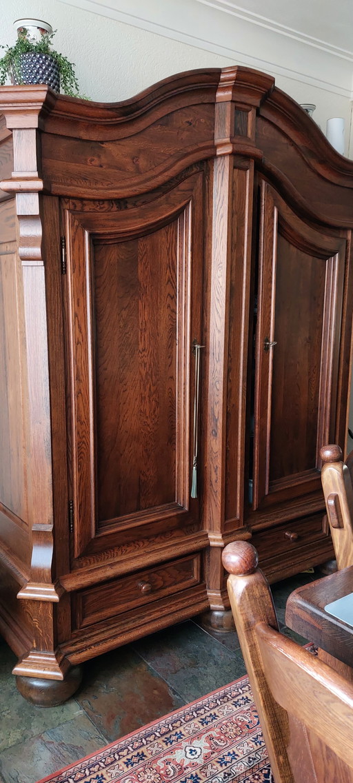 Antique oak cabinet t.e.a.b.