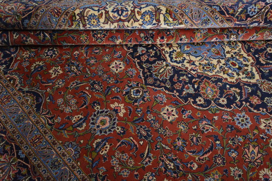 Image 1 of Handgeknüpfter Kashan Kork - Rot - 403 x 292 cm