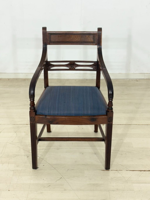 Bellissima sedia da pranzo inglese | Sedia da scrivania | Sedia in mogano | Sedie vintage – kuipstoelen, Wood (photo 2 of 9)