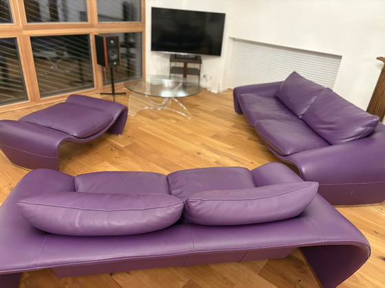 Image 1 of Set di divani in pelle