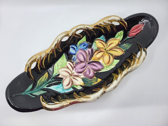 Image 1 of Tazza in ceramica di Vallauris, dorata con oro zecchino, Francia, Costa Azzurra, 1950