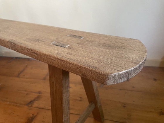 Image 1 of Long Bench Church Pew Oak FR 153 cm