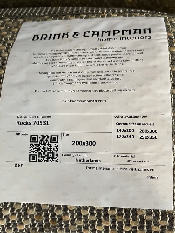 Image 1 of Alfombra Brink and Campman Rocks Desert 2x3 NUEVA