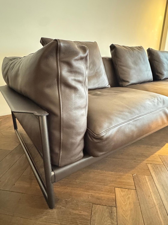 Image 1 of Flexform Flexform Zeno 5 plazas Cuero Premium Testa di Moro LP € 22.000