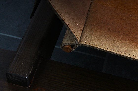 Image 1 of Loungesessel (Brutalist) aus Leder von Carl Straub