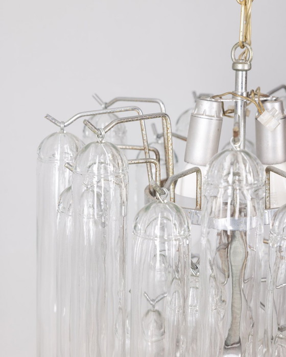 Image 1 of Vintage 60s Murano glazen kroonluchter ontworpen door Gaetano Sciolari