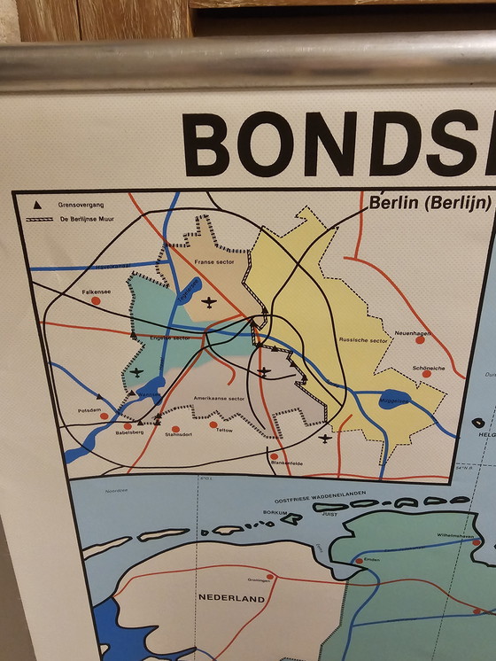 Image 1 of School map Federal Republic of Germany GDR