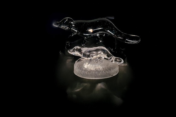 Image 1 of Kristal op haar mooist en natuurlijk via deze object van dieren: olifant, hert, vos, eekhoorn, dolfijn met baby en giraffe met b