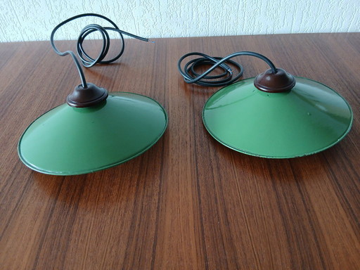 Industriale – Smalto – Lampade a sospensione – Vintage