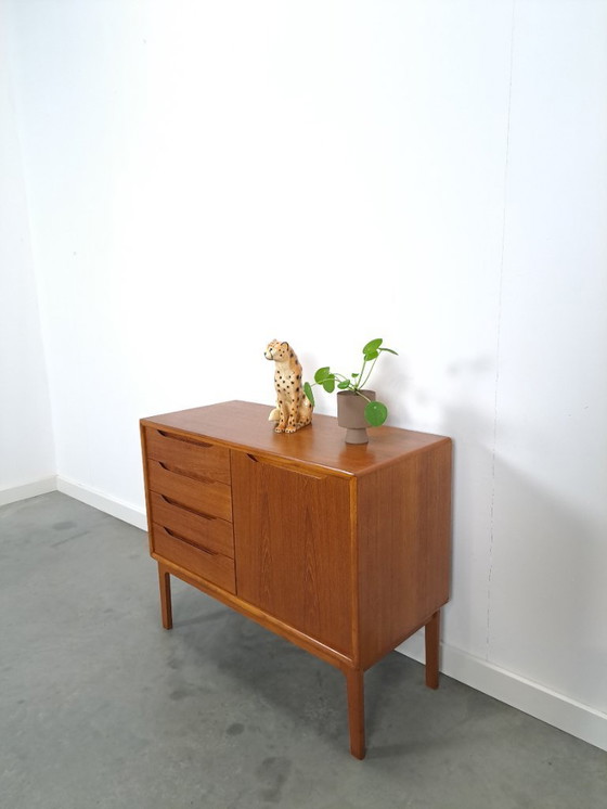 Image 1 of Teak Danish sideboard with drawers vintage