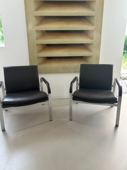 Set Van 2 Vintage Sitag Swissform Lounge Fauteuils