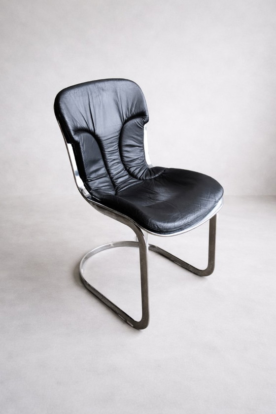 Image 1 of Willy Rizzo set van 6 midcentury stoelen