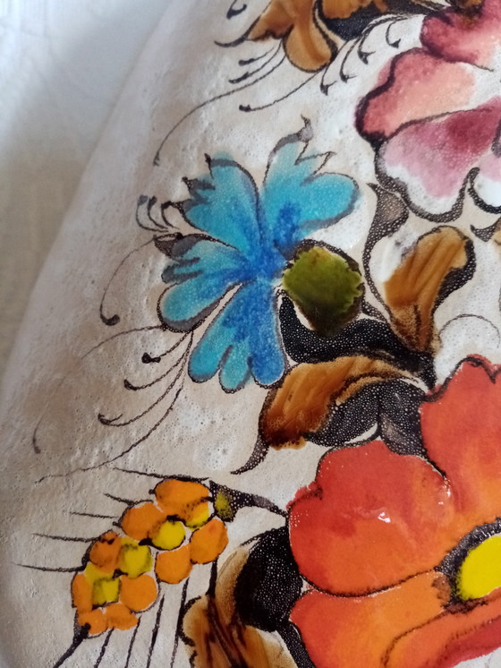 Image 1 of Jarrón decorativo de cerámica italiana de Elio Schiavon, años 70 (31 cm)