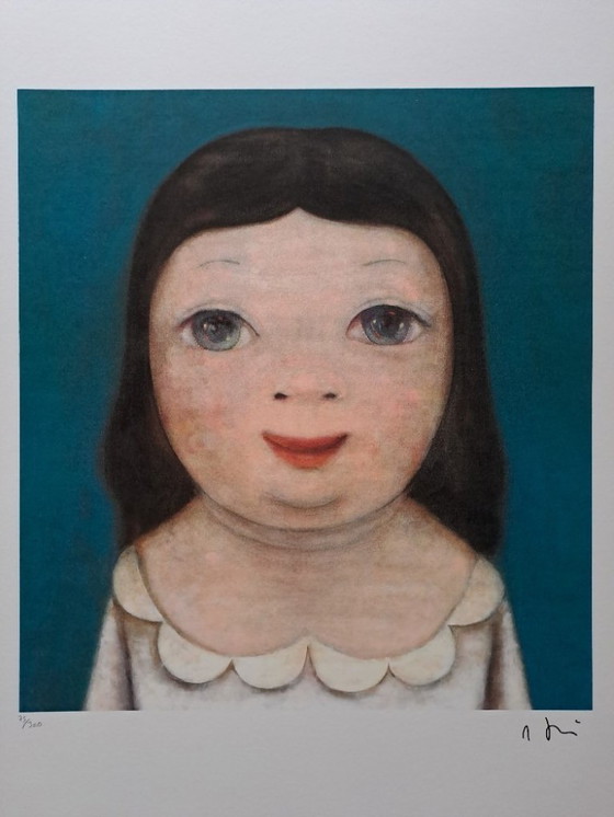 Image 1 of Nach Nara Yoshitomo, Mädchen, 1990er Jahre, Lithografie in limitierter Auflage