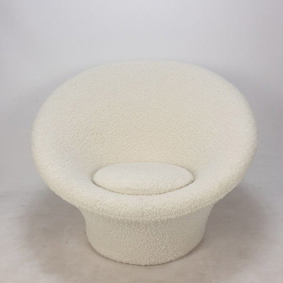 Image 1 of Vintage fauteuil met paddestoelvormige voetsteun van Pierre Paulin voor Artifort, 1960