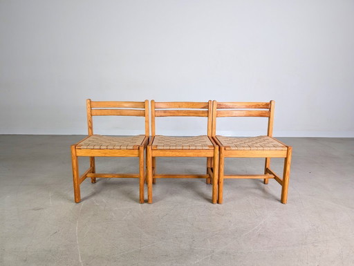 Set van 3 Asserbo stoelen Borge Morgensen Roland Wilhelmsson