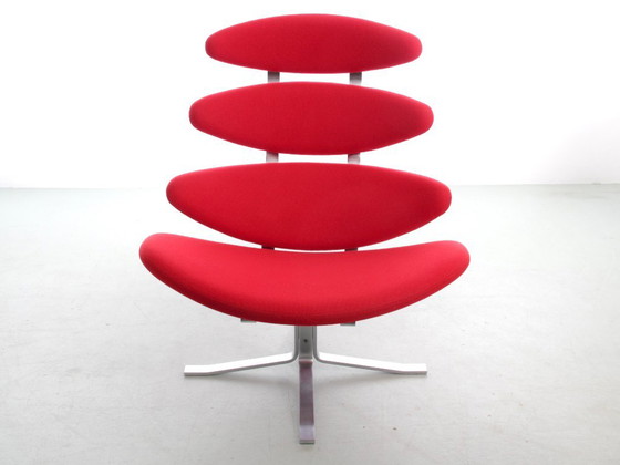 Een paar vintage Corona Scandinavische fauteuils – Erik Jørgensen Møbelfabrik, Metal (photo 4 of 13)