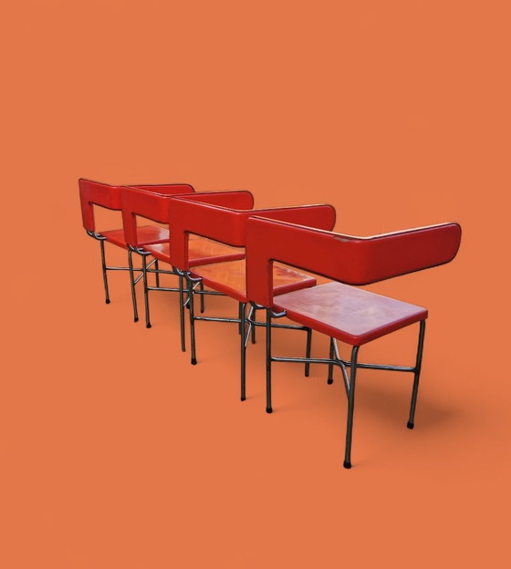 Image 1 of 4 Chaises Space Age (Italien)