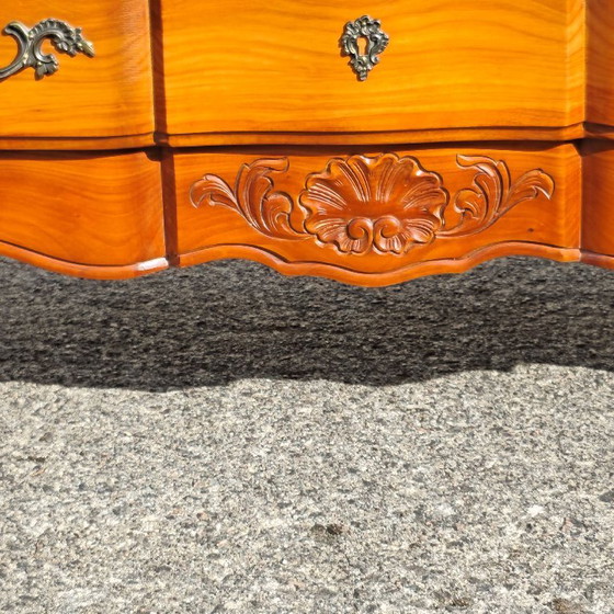 Vintage Franse ladekast van kersenhout - Commode - Louis XV-stijl - jaren 70 – Ladekasten, Metal, Other (photo 9 of 22)