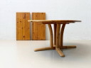Extendable dining table made of solid pine by Dyrlund Denmark, 1980s