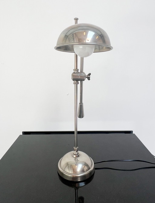 Silver Bocx Table Lamp, 1980's