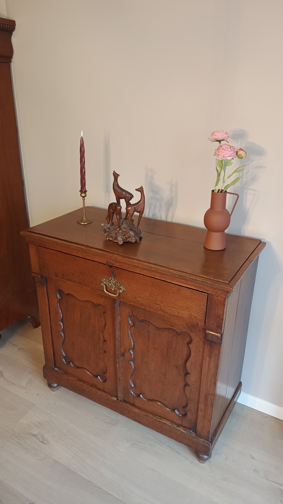 Image 1 of Antieke en authentieke Biedermeier penantkast | 1875
