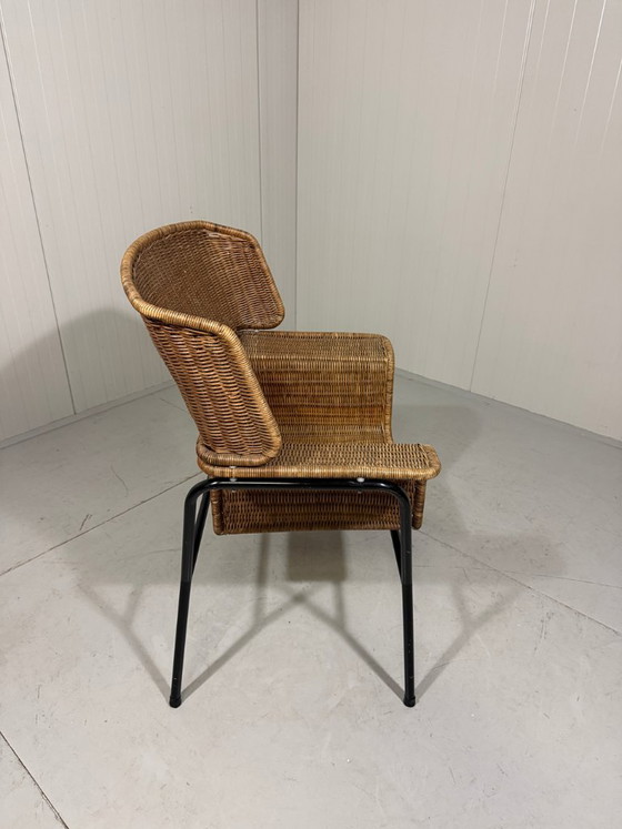 Image 1 of Sedia in rattan Wouter Fens Gebr. Jonker Paesi Bassi anni '60