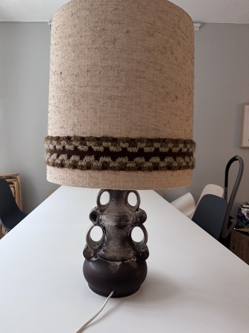 Vintage Steinbach tafellamp / Mid Century – tafellampen, Ceramic, Textile