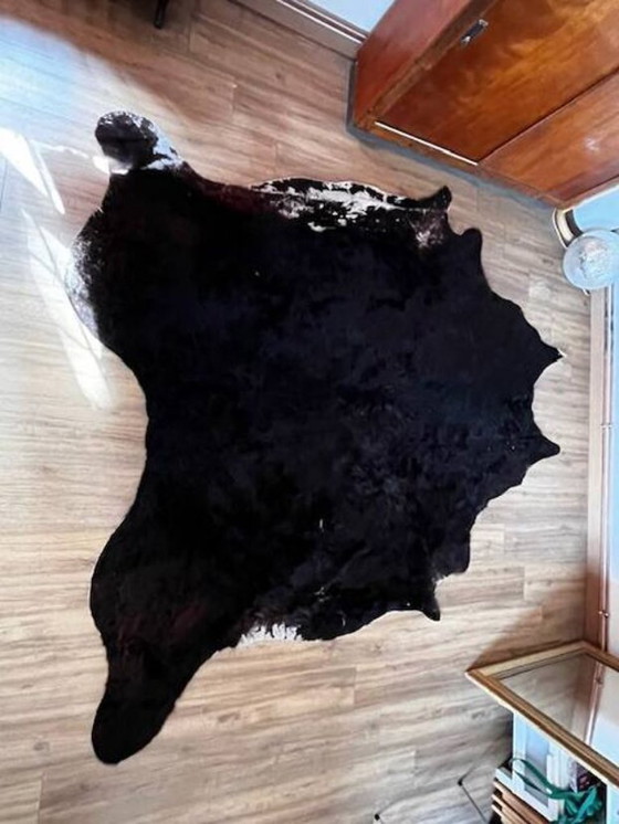 Image 1 of Tappeto, pelle di vacchetta marrone