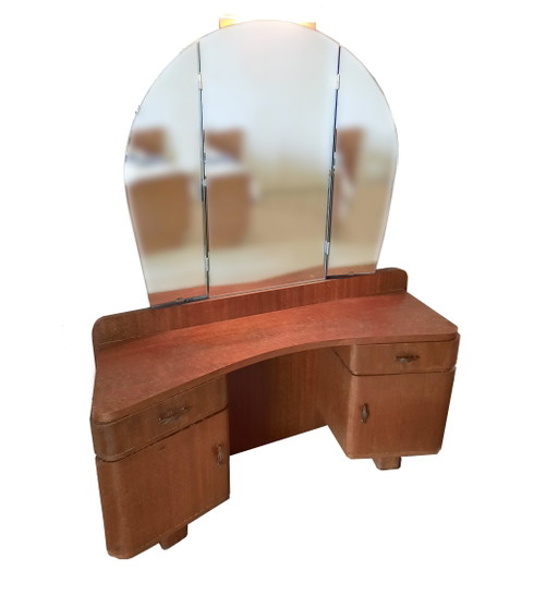 Mahogany Dressing Table With Mirrors – dressoirs, Wood