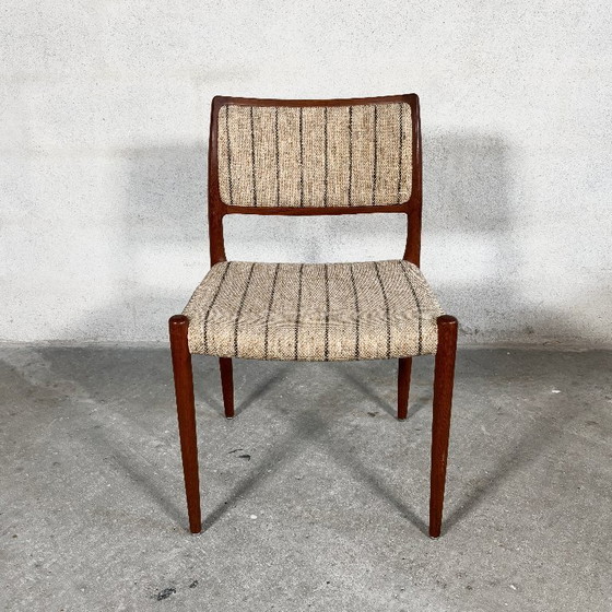 Image 1 of 4x chaises de salle à manger modèle 80 par Niels O. Møller