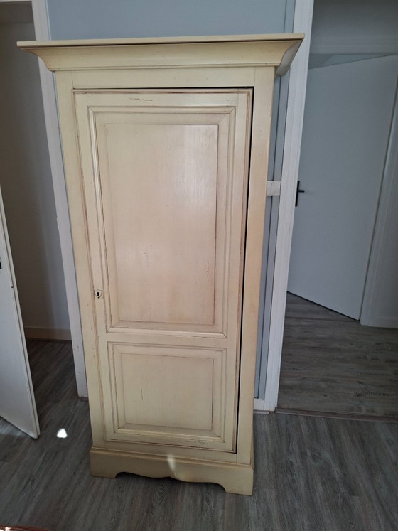 Armadio contenitore in legno crema, Armadi contenitori, Vintage (foto 3 di 5)