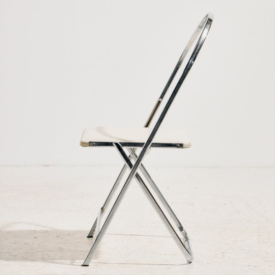 Silla Aprilina MK11611 diseñada por Gae Aulenti para Zanotta, juego de 4 – Sillas plegables, Metal (photo 5 of 14)
