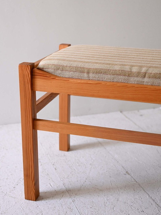 Image 1 of Scandinavian Oak Vintage Footstool
