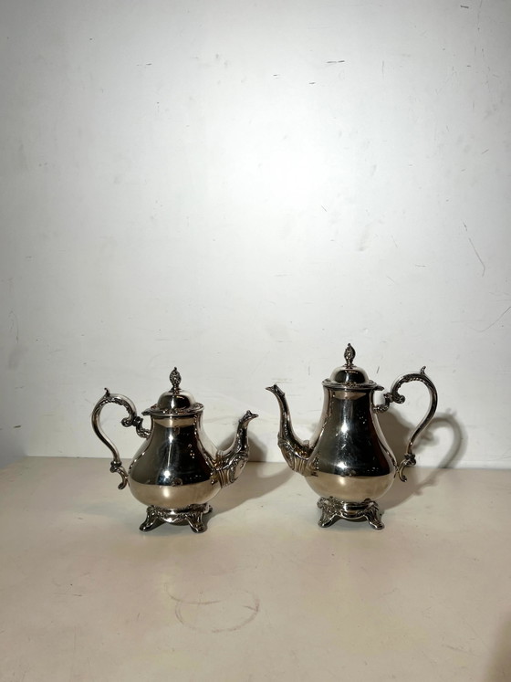 Servizio da tè e caffè vintage Rogers placcato in argento, Rodgers & Son – Stoviglie (photo 8 of 9)