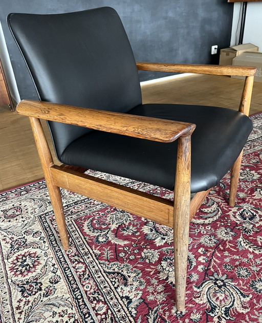 2 x Finn Juhl Stoelen Diplomat Fauteuil 209 Palissander