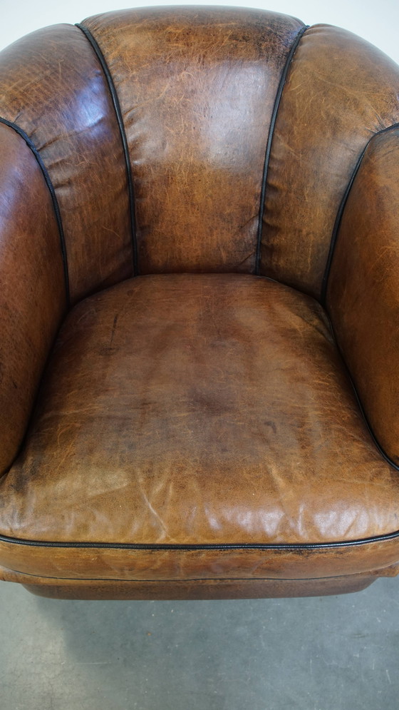 Image 1 of Vintage Sheep Leather Club Armchair