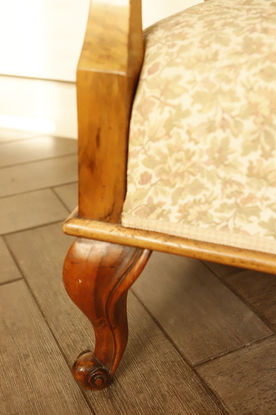 Image 1 of Vintage Salon Sofa Set with Floral Upholstery 