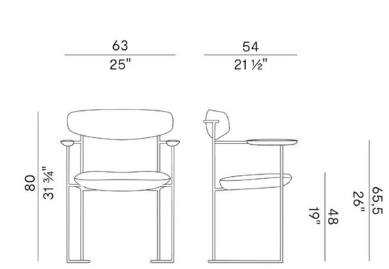 KEEL Potocco stoel (nieuw product) – Eetkamerstoelen, Iron, Wood (photo 3 of 6)
